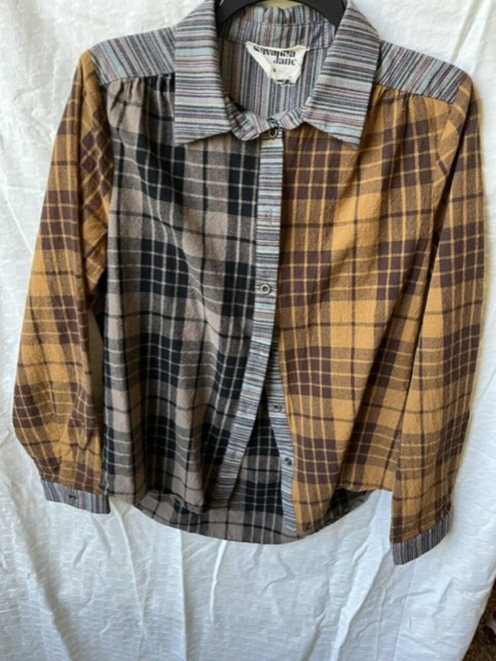 Women's SavanaJane cotton long sleeve blouse